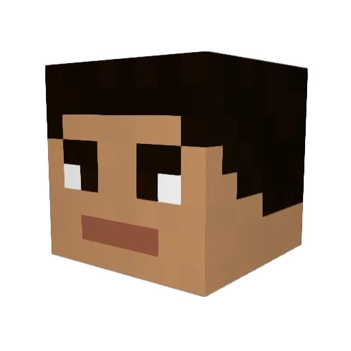 Limonn_ Minecraft avatar head, 3D render