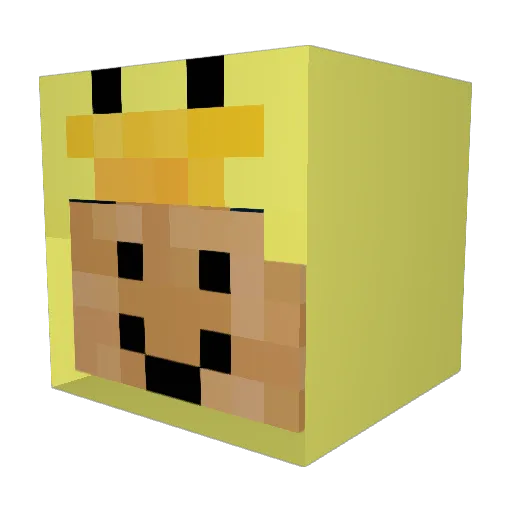 Limonsop Minecraft avatar head, 3D render