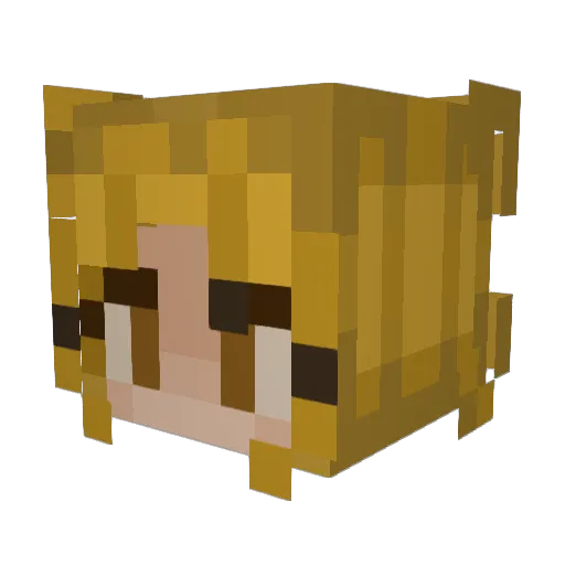 Limonzp07 Minecraft avatar head, 3D render