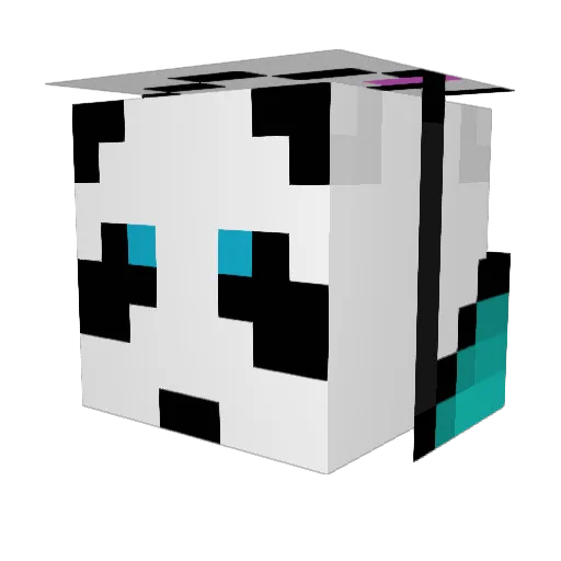Limpann Minecraft avatar head, 3D render