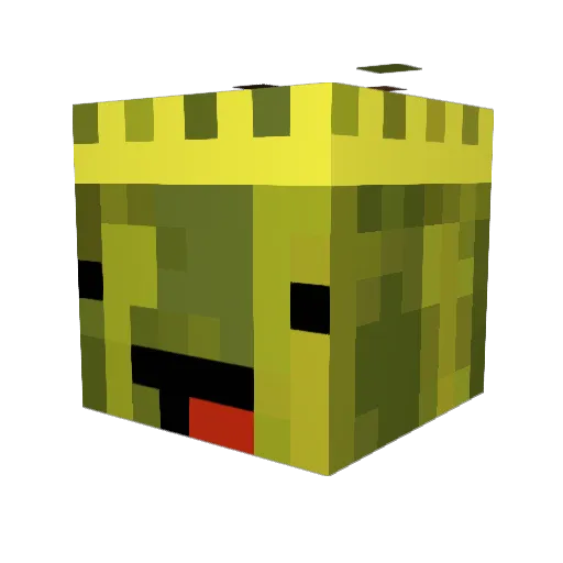 Limpiiz Minecraft avatar head, 3D render