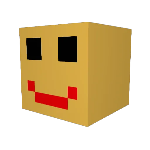 Limpman99 Minecraft avatar head, 3D render