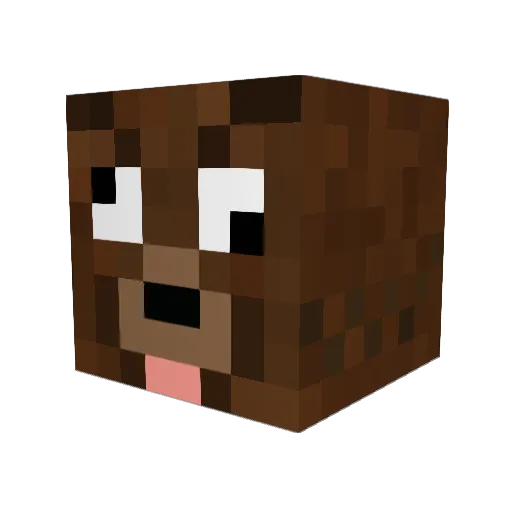 Limpmulerider Minecraft avatar head, 3D render