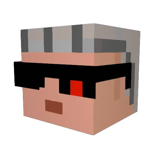 Limpo002 Minecraft avatar head, 3D render