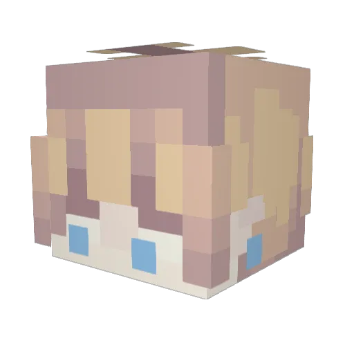 Limrageh Minecraft avatar head, 3D render