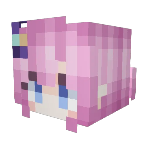 Limrain Minecraft avatar head, 3D render