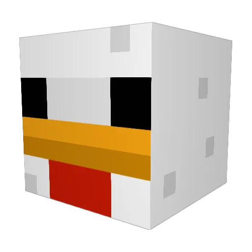 Limrix Minecraft avatar head, 3D render