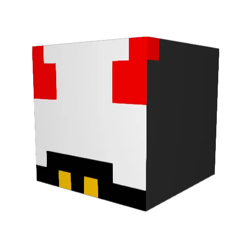 LimtlessCope Minecraft avatar head, 3D render