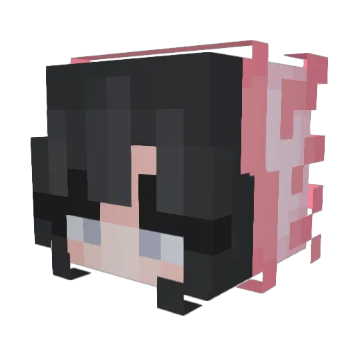 Limucxik Minecraft avatar head, 3D render
