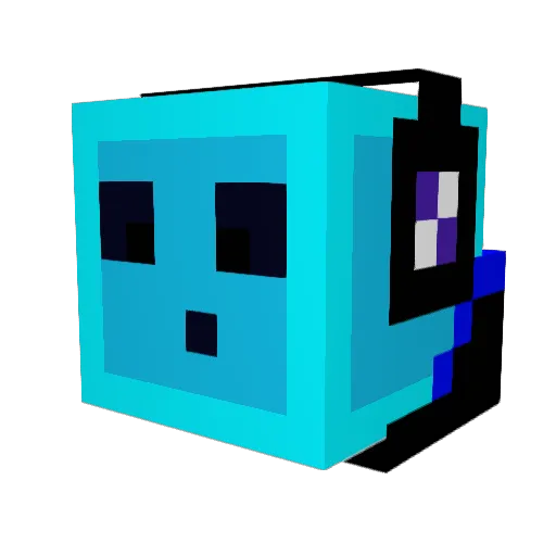 LimyRobin Minecraft avatar head, 3D render