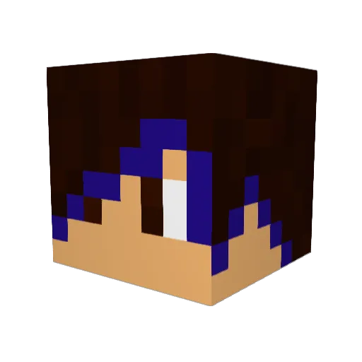 Limyrith Minecraft avatar head, 3D render