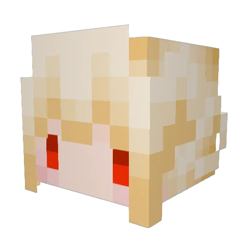 Lin655021 Minecraft avatar head, 3D render