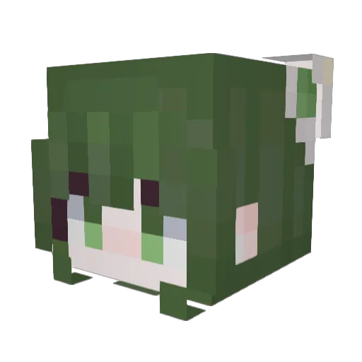 LinAckerman Minecraft avatar head, 3D render