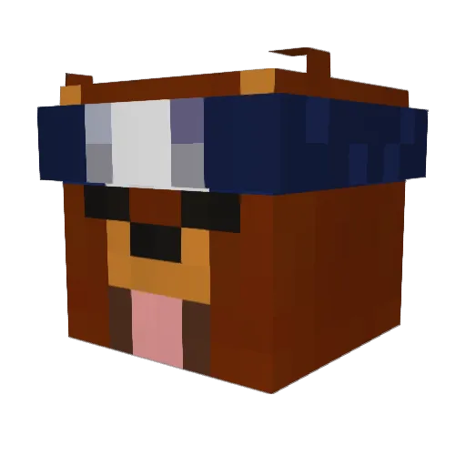 LinCrest6rwbUwU Minecraft avatar head, 3D render