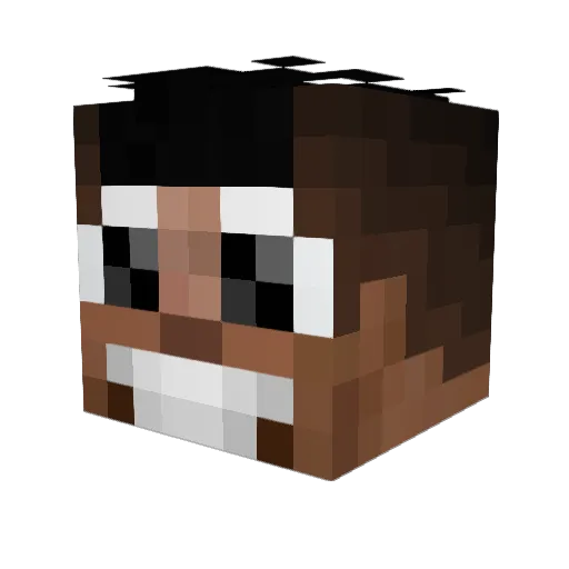 LinCrimqpb6UwU Minecraft avatar head, 3D render