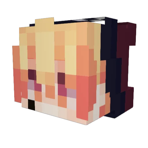 LinDark7xztUwU Minecraft avatar head, 3D render