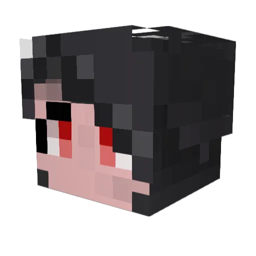LinFG Minecraft avatar head, 3D render