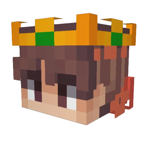 LinFeng798 Minecraft avatar head, 3D render
