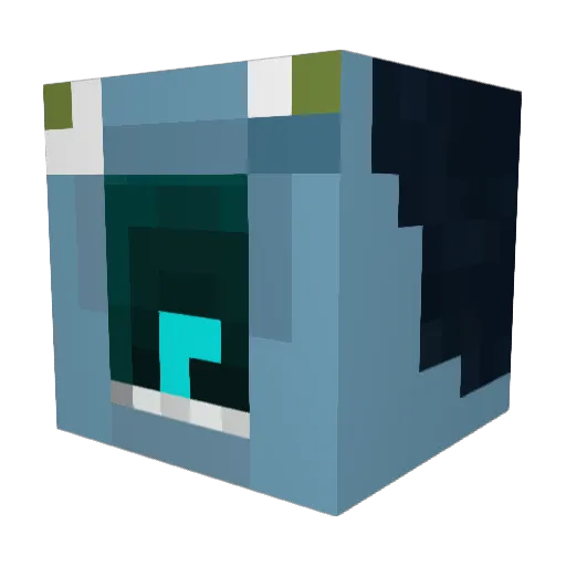 LinM_ Minecraft avatar head, 3D render