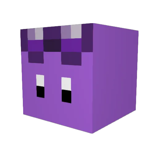 LinMuffin Minecraft avatar head, 3D render