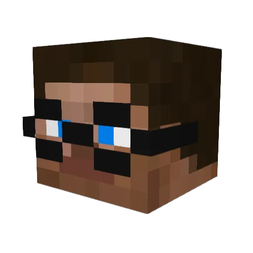 LinQ_____ Minecraft avatar head, 3D render