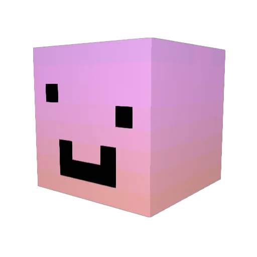 LinRJ_0106 Minecraft avatar head, 3D render