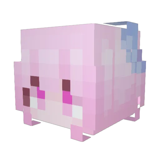 LinTC_ Minecraft avatar head, 3D render