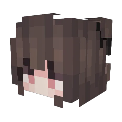 Lin_Line Minecraft avatar head, 3D render