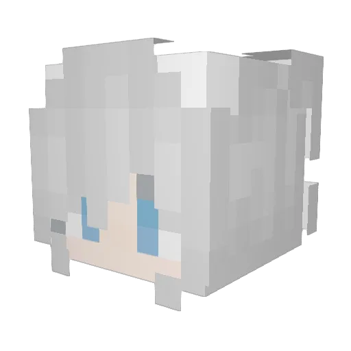 Lin_SuLin Minecraft avatar head, 3D render