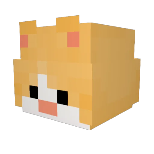Lina1609 Minecraft avatar head, 3D render