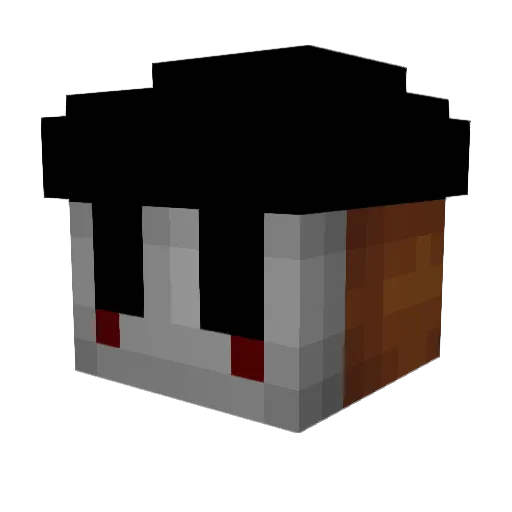 LinaMod Minecraft avatar head, 3D render