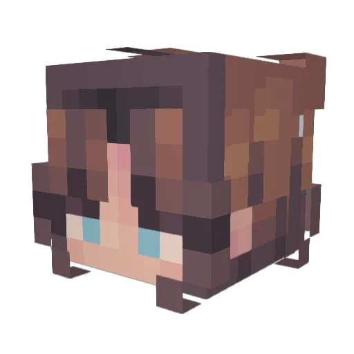 LinaTheBoss Minecraft avatar head, 3D render