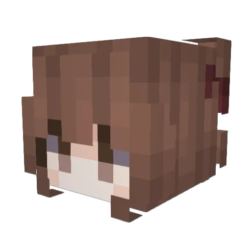Lina_Yang Minecraft avatar head, 3D render