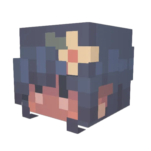 Linab3an Minecraft avatar head, 3D render