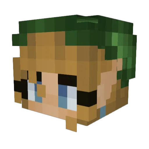 Linaly47 Minecraft avatar head, 3D render