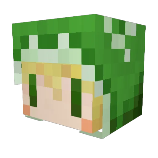 Linaria_Lifonto Minecraft avatar head, 3D render