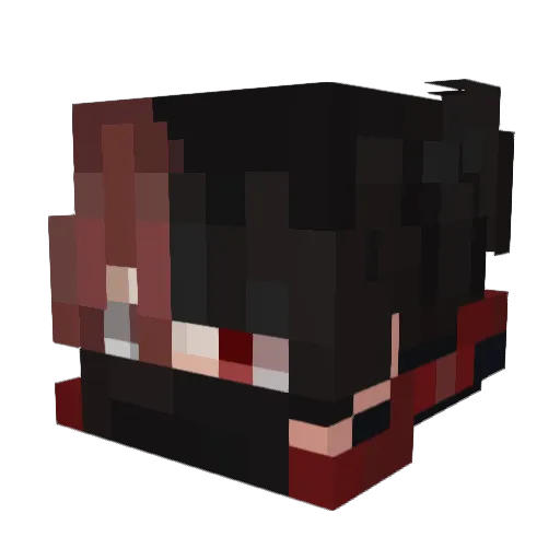 Linaryx Minecraft avatar head, 3D render