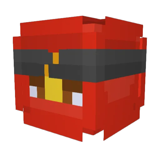 LinccMC Minecraft avatar head, 3D render