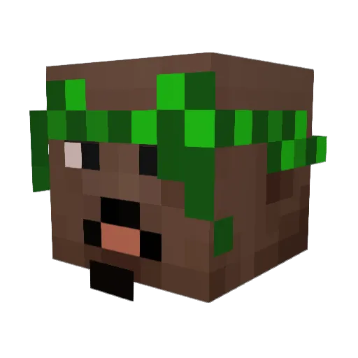 Linching123 Minecraft avatar head, 3D render