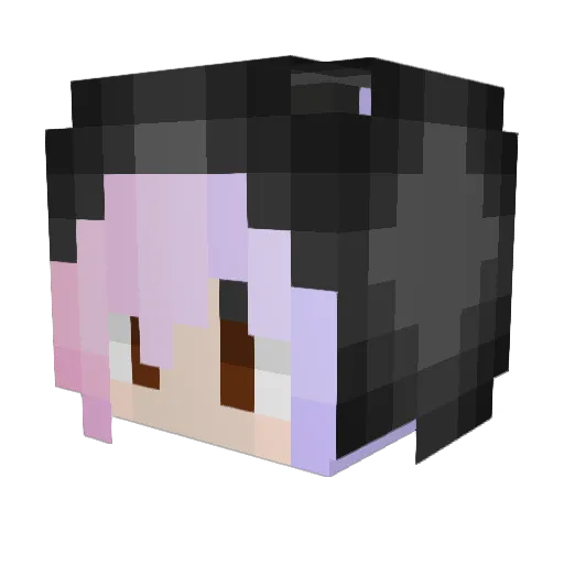 Linciano Minecraft avatar head, 3D render