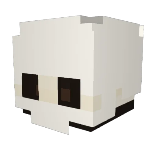 Linckas Minecraft avatar head, 3D render