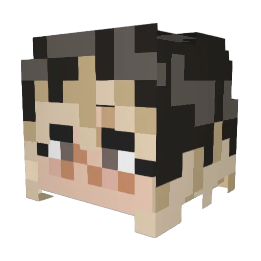Lincoln___ Minecraft avatar head, 3D render