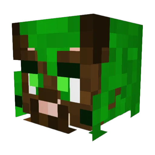LinconLogs Minecraft avatar head, 3D render