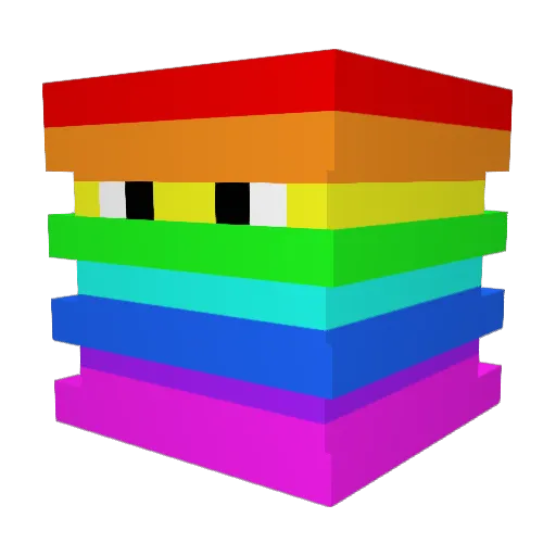Lincrulz Minecraft avatar head, 3D render