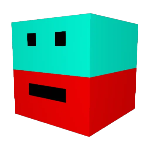 Linda007 Minecraft avatar head, 3D render