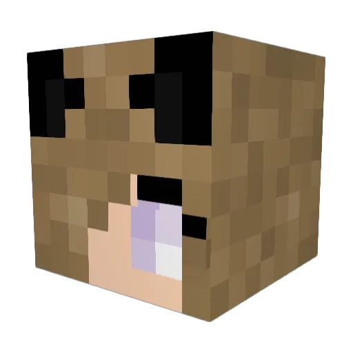 Lindamp13 Minecraft avatar head, 3D render