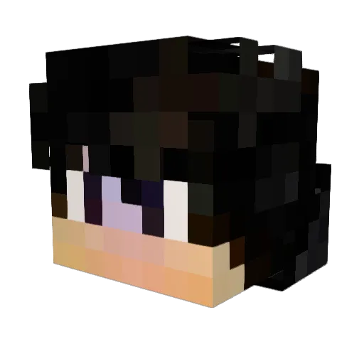 Linderic Minecraft avatar head, 3D render