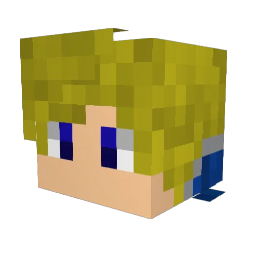 LindlesUK Minecraft avatar head, 3D render
