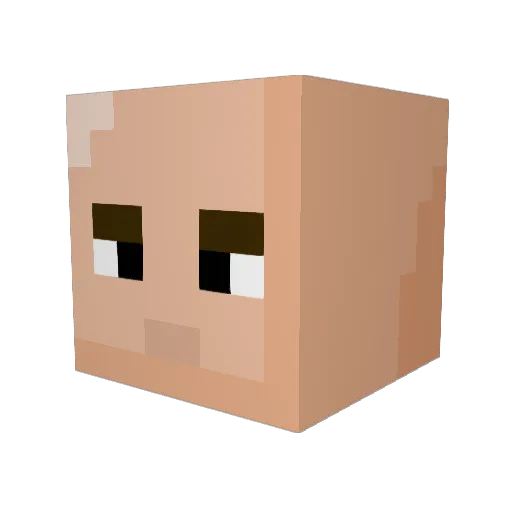 LindoShin Minecraft avatar head, 3D render