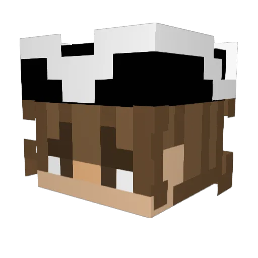 LindortheDog Minecraft avatar head, 3D render